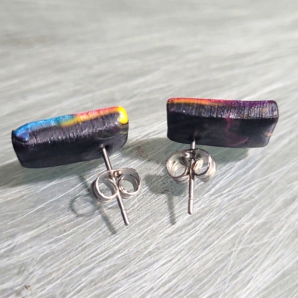 Handmade Clay Polymer Earrings - Picture 5 of 5